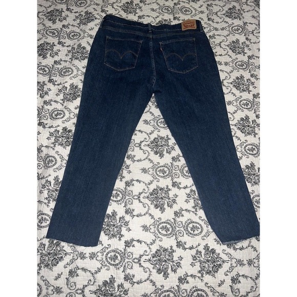 LEVI'S 721 WOMEN'S HIGH RISE SKINNY JEAN Stretch Blue Denim sz 34 x 25 Jeans - Picture 2 of 9